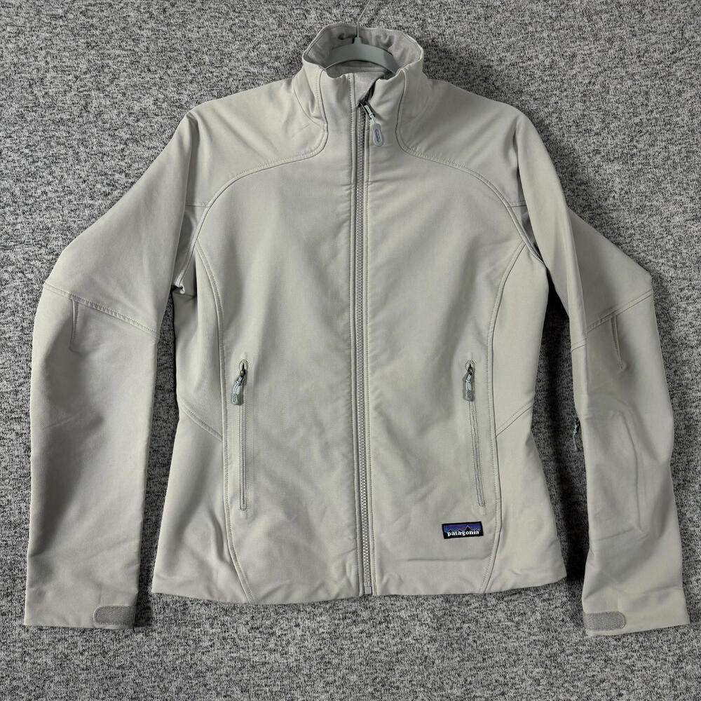 Patagonia Women's Size Small Gray Nylon Full Zip Outerwear Alpine Guide Jacket
